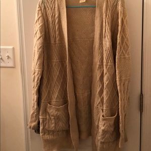 Tan/Cream Cardigan